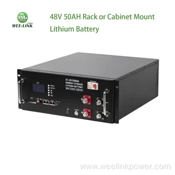 48V 50ah Rack or Cabinet Mount Lithium Battery